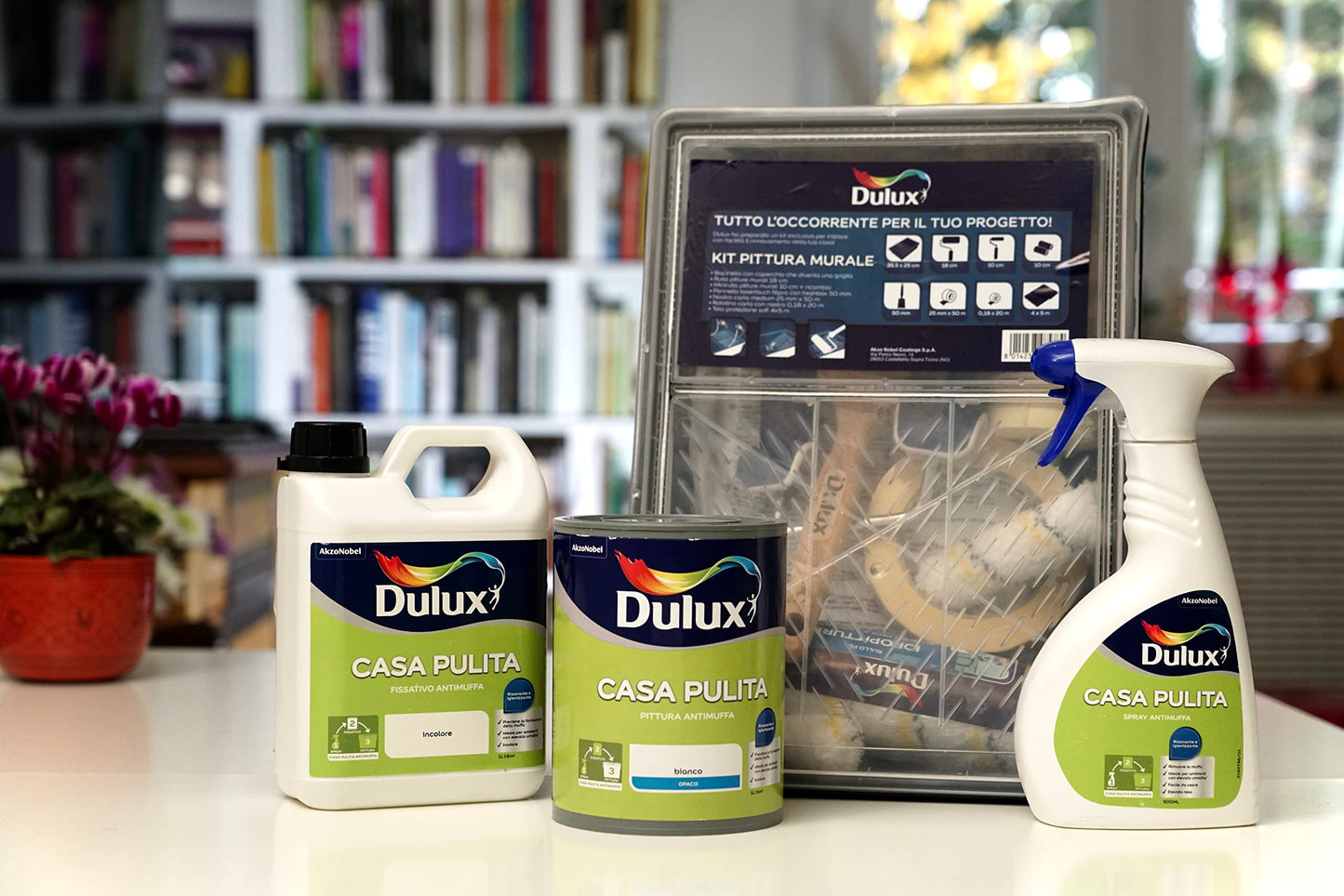 Dulux Casa Pulita Singolo Pittura per Interni Antimuffa Rimuove e Protegge Da Muffe e Funghi, 10 Litri, Bianco