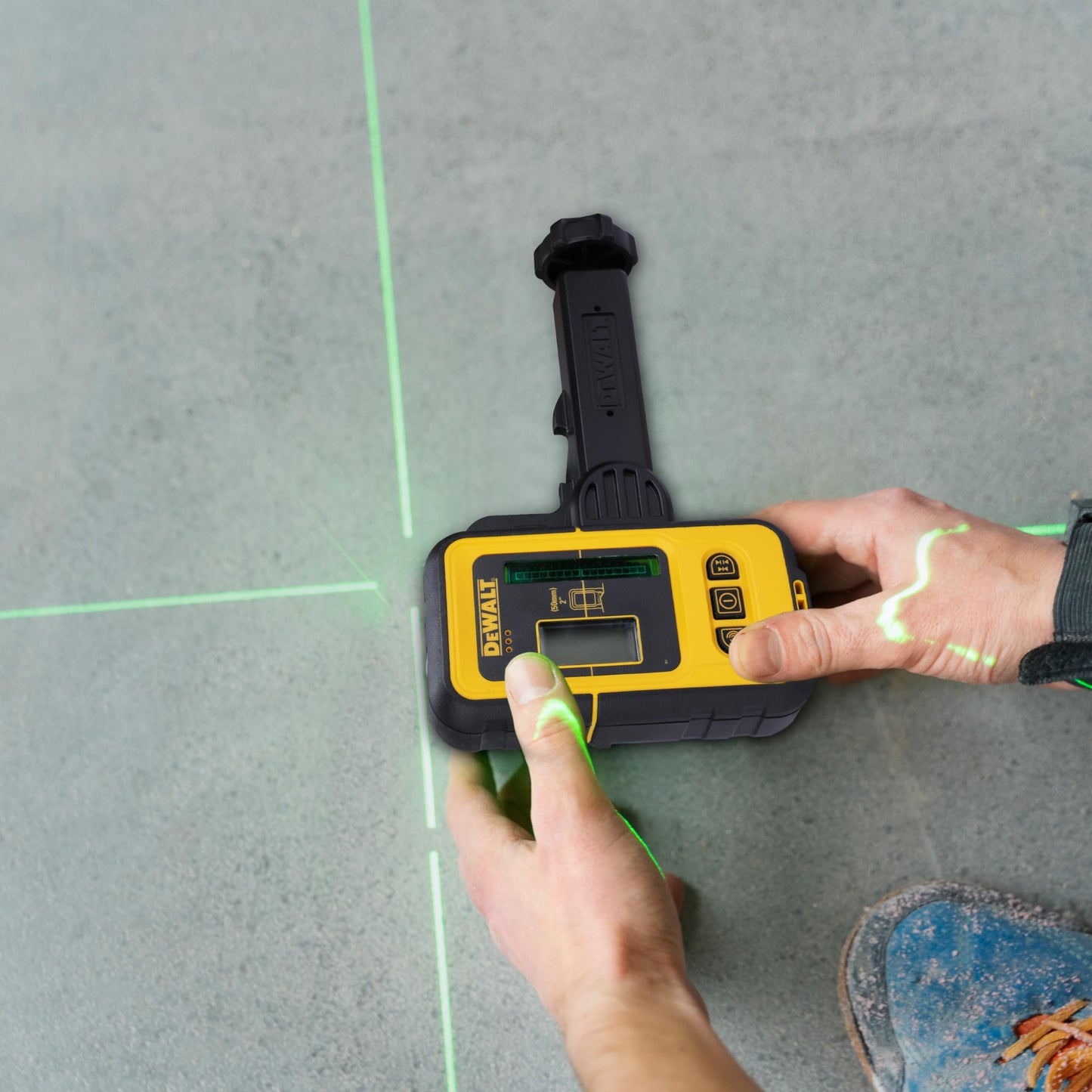 DEWALT DE0892G-XJ Ricevitore per laser a linee raggio, verde