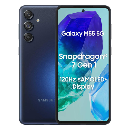 SAMSUNG Galaxy M55 5G 8GB/128GB Blu Scuro (Blu Scuro) Doppia SIM