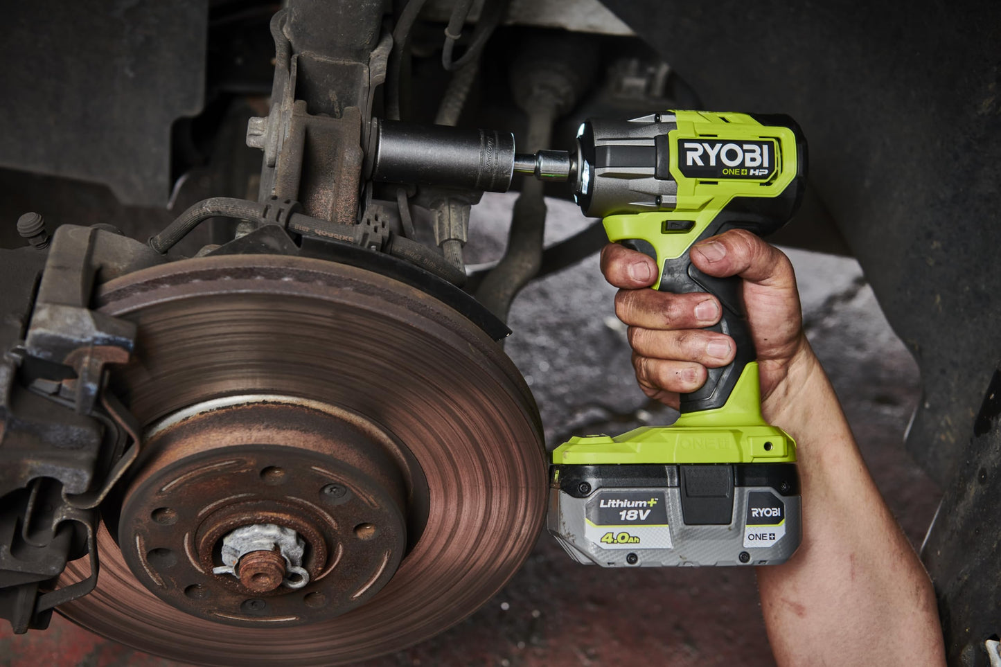 Ryobi RB1840X Batteria al Litio+ 18 V One+ 4,0 Ah Compatta, con Indicatore dello Stato di Carica, di Lunga Durata, Scocca con Protezione dagli Impatti