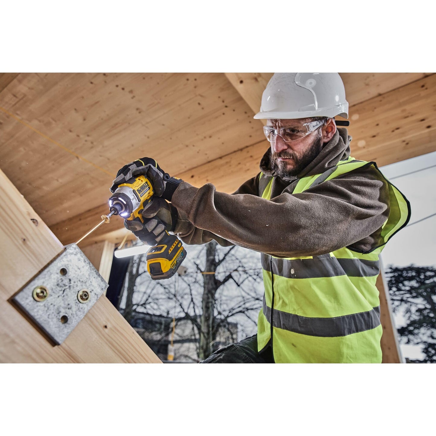 DEWALT Avvitatore a impulsi 18V XR Brushless, unità nuda, DCF860N-XJ