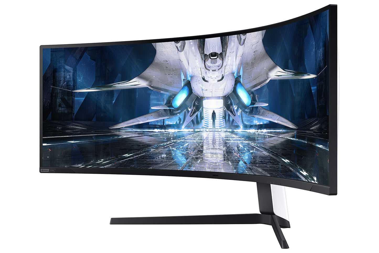 Samsung Monitor Gaming Odyssey Neo G9 (S49AG952), Curvo (1000R), 49", 5120x1440 (DQHD), 32:9, Mini-LED, HDR10+, VA, 240Hz, 1ms (GtG), FreeSync Pro, G-Sync, HDMI, USB, Display Port, Ingresso Audio