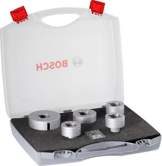 Bosch Professional 2608599037 Set da 5 Pezzi, Punta Diamantata a Secco, per Ceramica, X-Lock, Dry Speed, Ø 20/25/35/51/68 mm