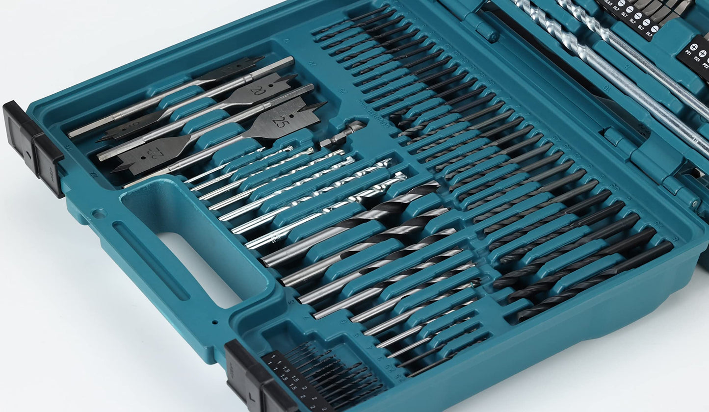 Makita E-11689 - Set di Punte per Trapano e Viti, 256 Pezzi