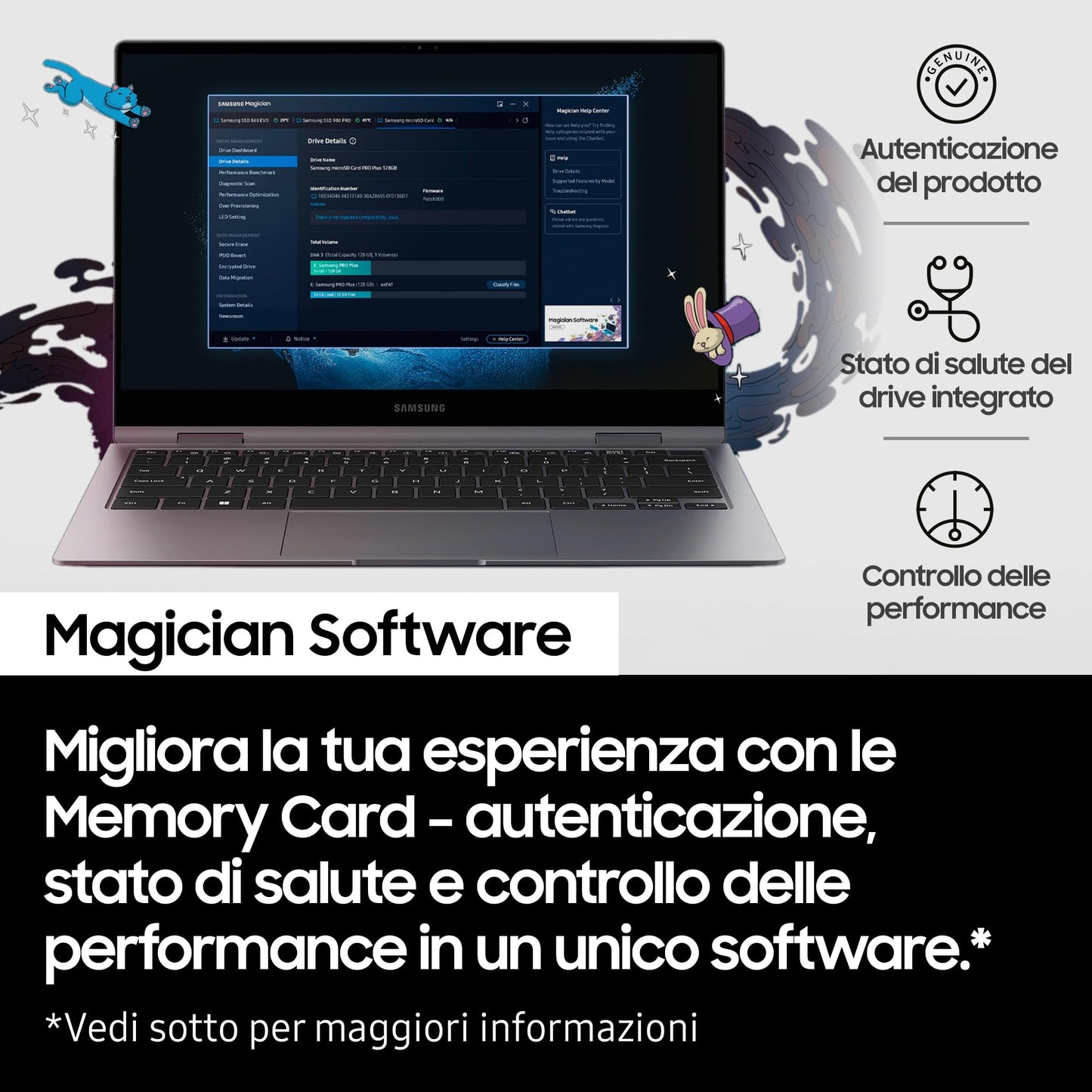 Samsung Memorie MB-MD1T0SA PRO Plus Scheda MicroSD per Mobile e Console Gaming da 1TB, UHS-I U3, Fino a 180 MB/s