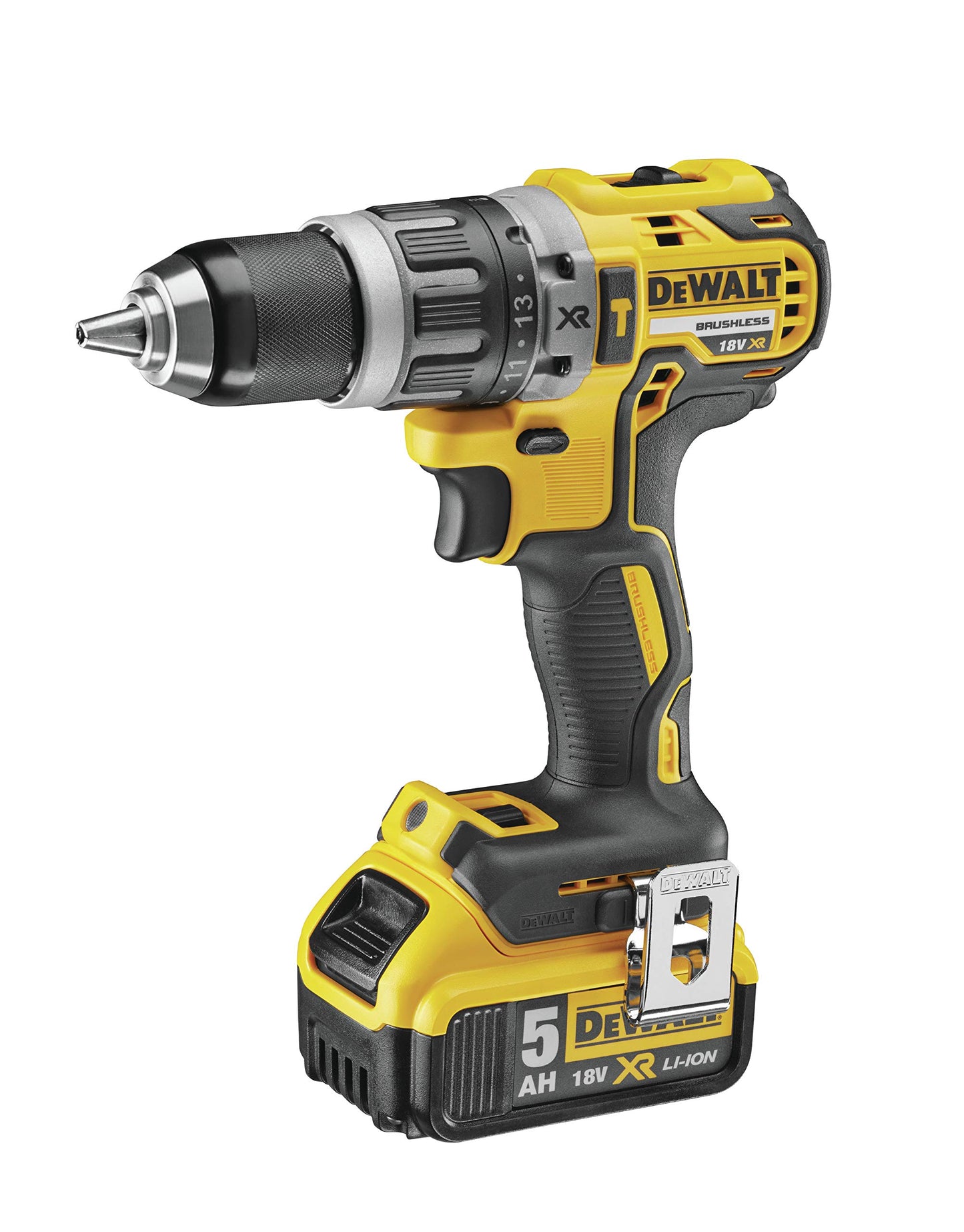 DeWalt,DCK422P3-QW Kit 4 attrezzi senza spazzola, 18 V, nero/giallo