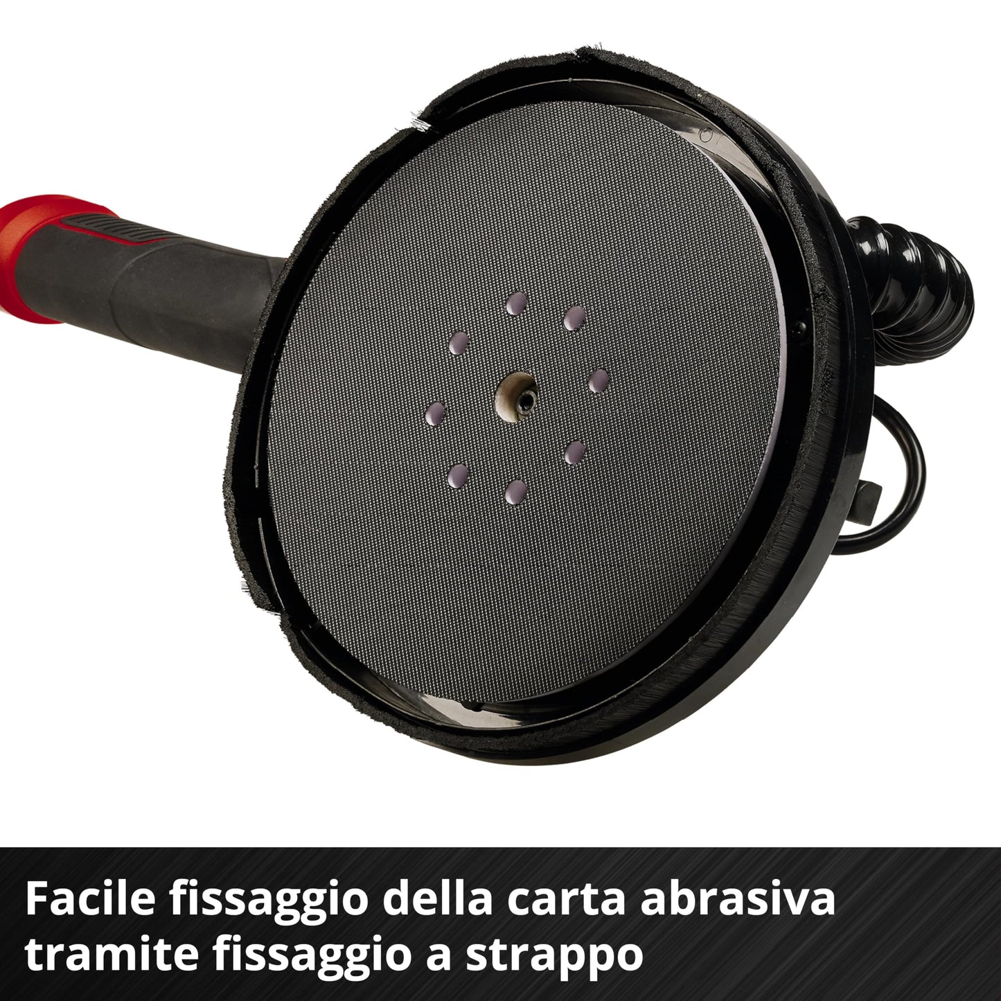 Einhell TE-DW 18/225 Li - Solo Levigatrice per muro a batteria Power X-Change (18 V, diam. Platorello 225 mm, Incl.6 fogli carta abrasiva e 1 rete abrasiva, valigetta, senza batteria e caricabatteria)