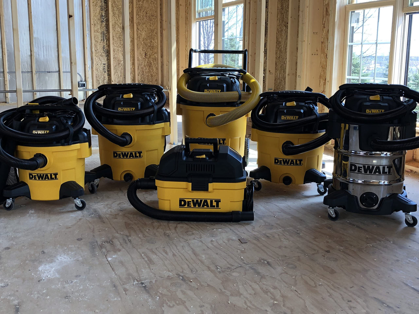 DEWALT UKADXV23P, Vuoto Asciutto Bagnato, Giallo e Nero