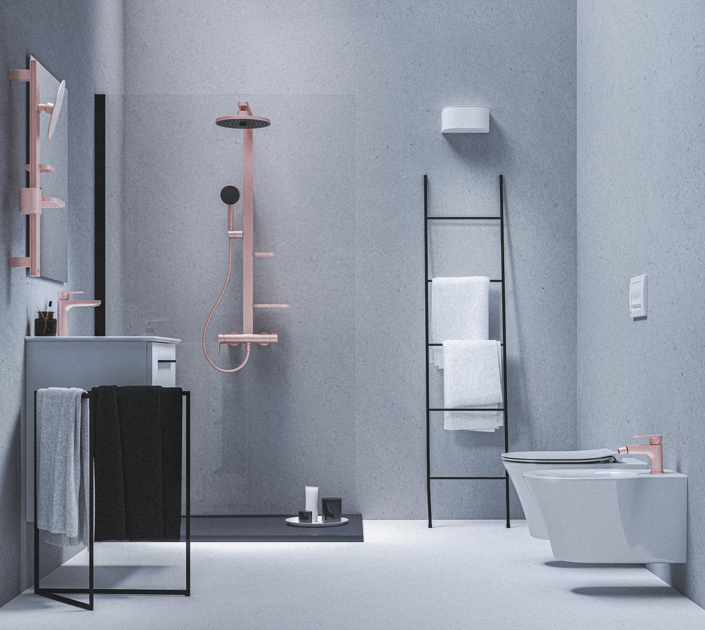 Ideal Standard - Cerafine O, Miscelatore monocomando per lavabo, Bocca di erogazione fissa, Rosé